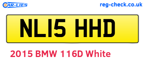 NL15HHD are the vehicle registration plates.