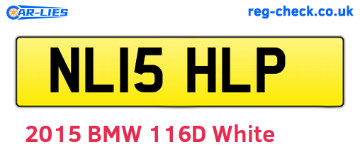 NL15HLP are the vehicle registration plates.