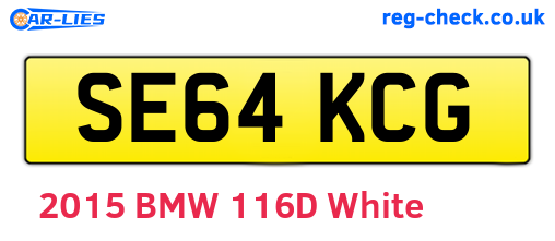 SE64KCG are the vehicle registration plates.