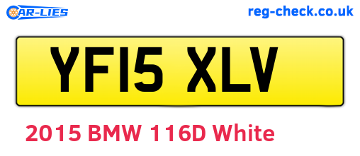 YF15XLV are the vehicle registration plates.