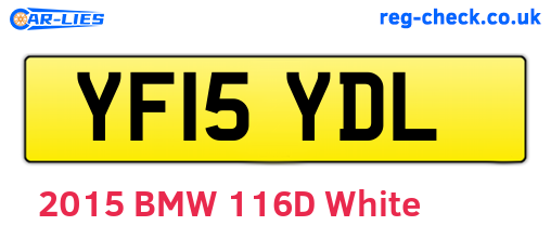 YF15YDL are the vehicle registration plates.