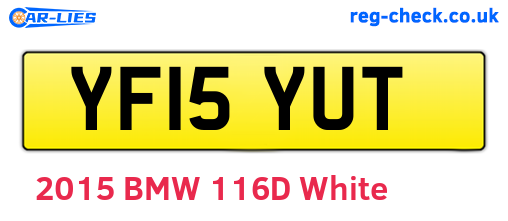YF15YUT are the vehicle registration plates.