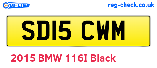 SD15CWM are the vehicle registration plates.