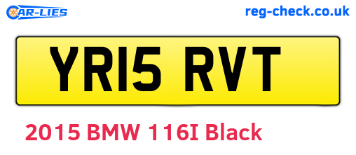 YR15RVT are the vehicle registration plates.