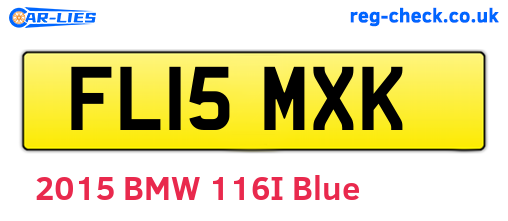 FL15MXK are the vehicle registration plates.