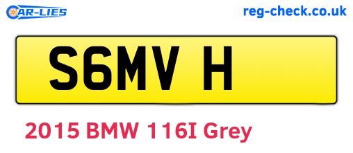 S6MVH are the vehicle registration plates.