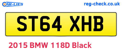 ST64XHB are the vehicle registration plates.