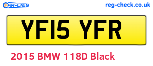 YF15YFR are the vehicle registration plates.