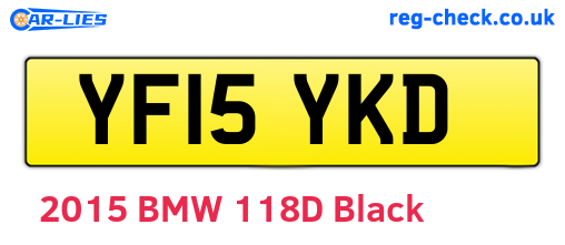YF15YKD are the vehicle registration plates.