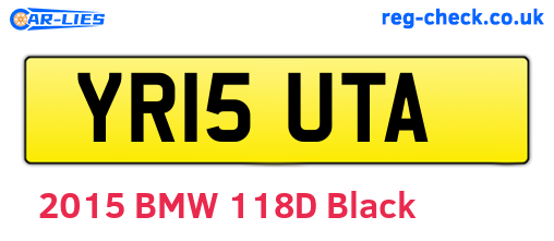 YR15UTA are the vehicle registration plates.
