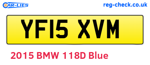 YF15XVM are the vehicle registration plates.