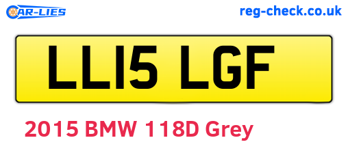LL15LGF are the vehicle registration plates.