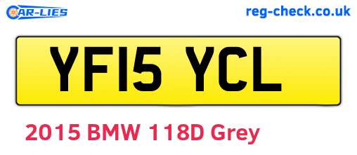YF15YCL are the vehicle registration plates.