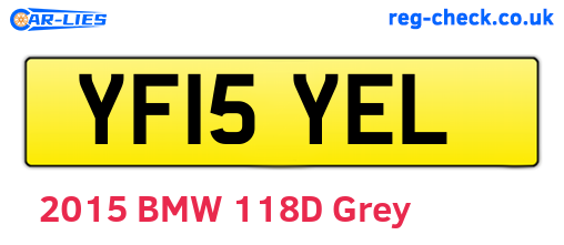 YF15YEL are the vehicle registration plates.