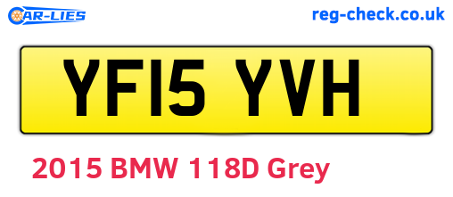 YF15YVH are the vehicle registration plates.