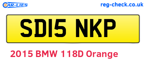SD15NKP are the vehicle registration plates.