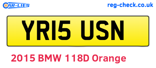 YR15USN are the vehicle registration plates.