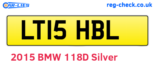 LT15HBL are the vehicle registration plates.