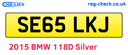 SE65LKJ are the vehicle registration plates.