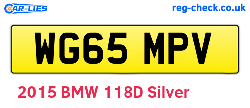 WG65MPV are the vehicle registration plates.