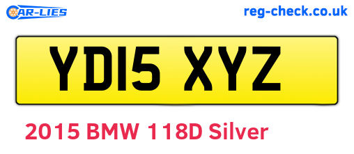 YD15XYZ are the vehicle registration plates.