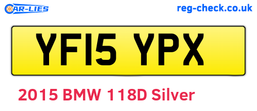 YF15YPX are the vehicle registration plates.