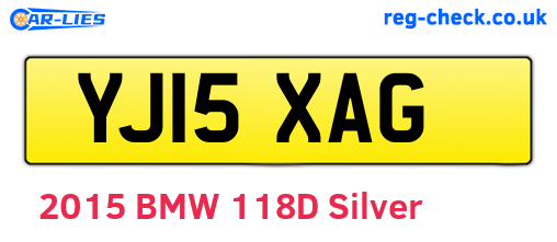YJ15XAG are the vehicle registration plates.