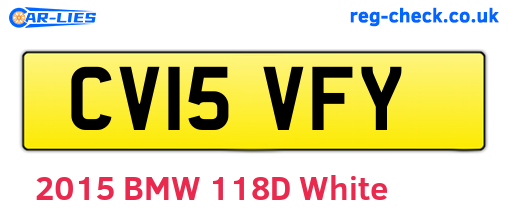 CV15VFY are the vehicle registration plates.