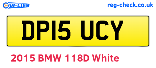 DP15UCY are the vehicle registration plates.