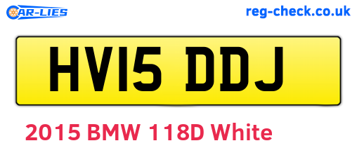 HV15DDJ are the vehicle registration plates.