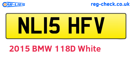 NL15HFV are the vehicle registration plates.