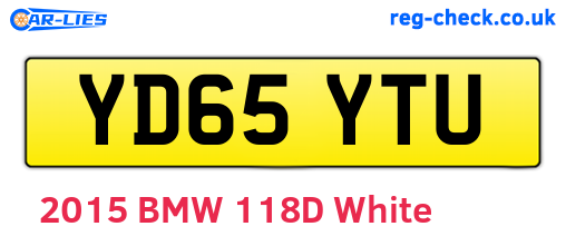 YD65YTU are the vehicle registration plates.