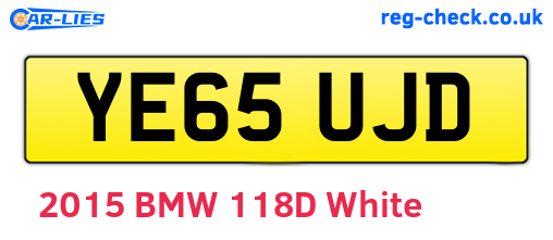 YE65UJD are the vehicle registration plates.