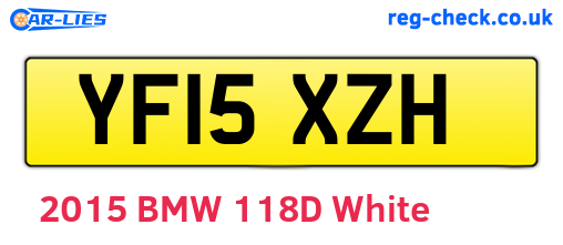 YF15XZH are the vehicle registration plates.