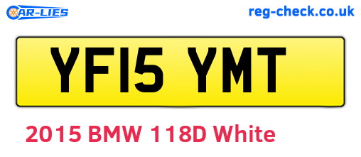 YF15YMT are the vehicle registration plates.