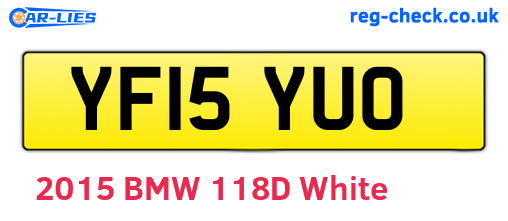 YF15YUO are the vehicle registration plates.