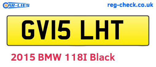 GV15LHT are the vehicle registration plates.