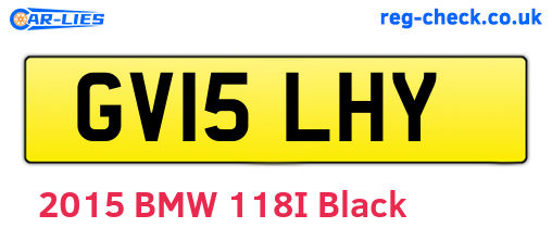 GV15LHY are the vehicle registration plates.