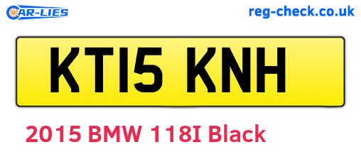 KT15KNH are the vehicle registration plates.