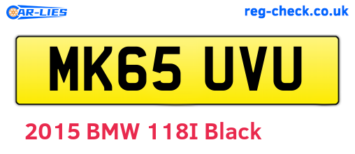 MK65UVU are the vehicle registration plates.