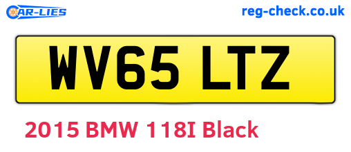 WV65LTZ are the vehicle registration plates.