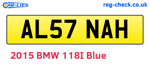 AL57NAH are the vehicle registration plates.