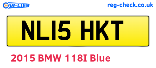 NL15HKT are the vehicle registration plates.