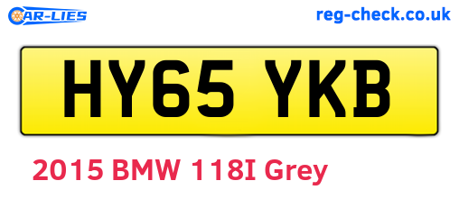HY65YKB are the vehicle registration plates.