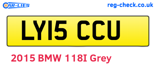 LY15CCU are the vehicle registration plates.
