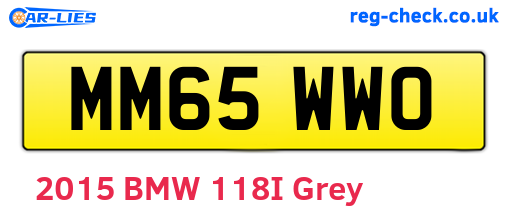 MM65WWO are the vehicle registration plates.