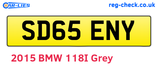 SD65ENY are the vehicle registration plates.