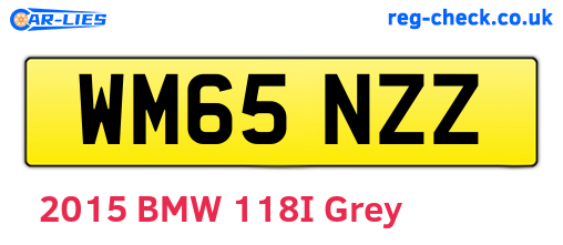 WM65NZZ are the vehicle registration plates.