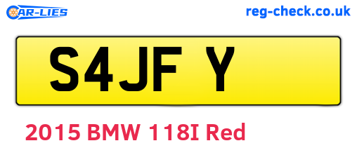 S4JFY are the vehicle registration plates.