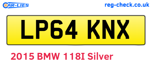 LP64KNX are the vehicle registration plates.